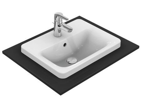 Ideal Standard Connect umywalka wpuszczana w blat 58x43 cm z otworem na baterię E504401
