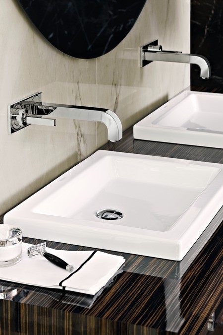 Axor Citterio bateria umywalkowa podtynkowa wylewka 22 cm chrom 39115000