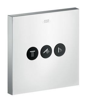 Axor ShowerSelect Square zawór odcinający do 3 odbiorników chrom 36717000