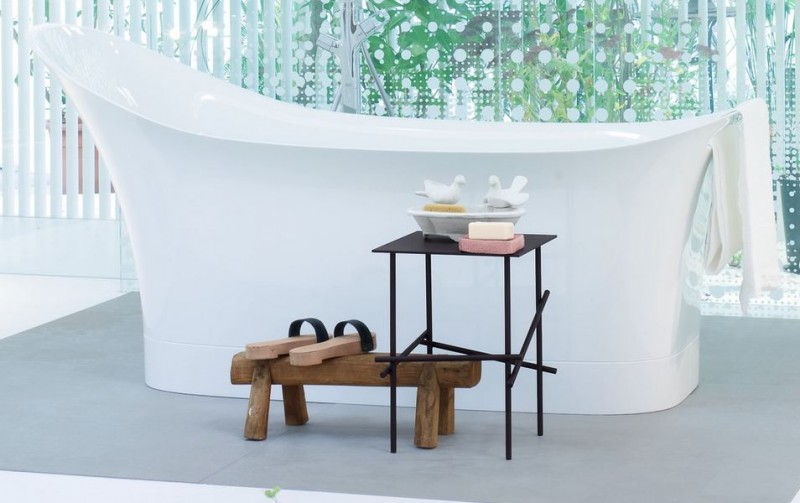 Axor Urquiola wanna wolnostojąca 180 cm konglomerat biały 11440000