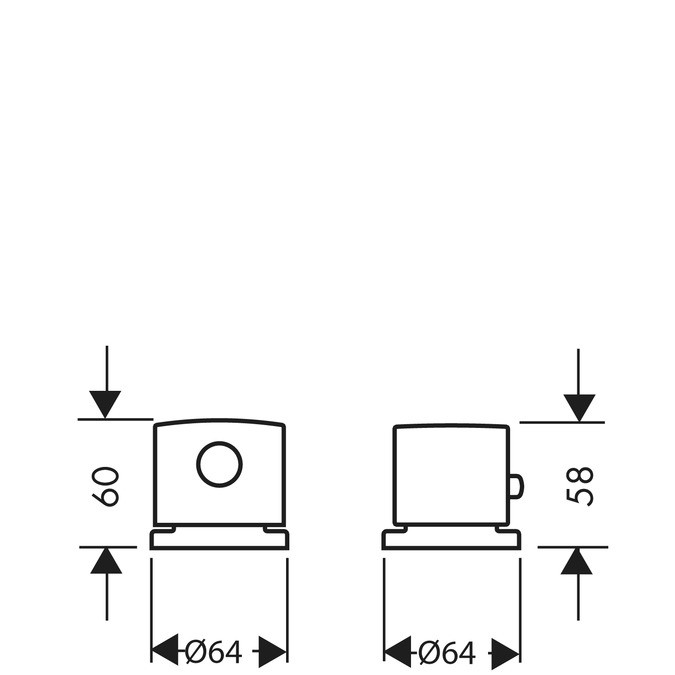 Axor Uno2 bateria wannowa termostatyczna 2-otworowa na brzeg wanny chrom 38480000