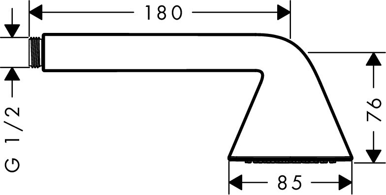 Axor ShowerSolutions Front słuchawka prysznicowa chrom 26025000