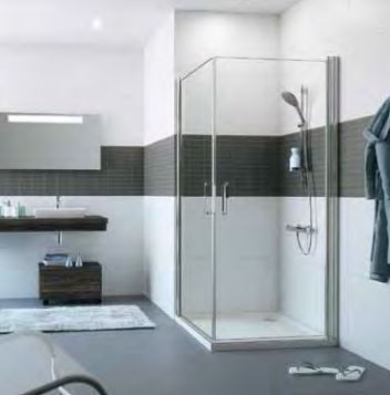 Huppe Classics 2 kabina kwadratowa 100x100cm wys. 190 cm drzwi skrzydłowe srebrny połysk przeźroczyste C23303.069.321