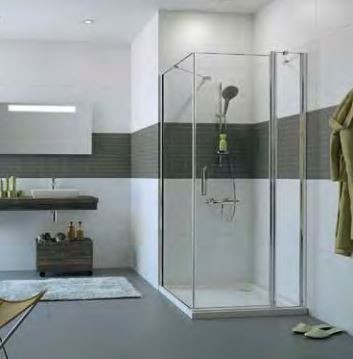 Huppe Classics 2 ścianka boczna do drzwi skrzydłowych 100cm wys. 190 cm srebrny połysk przeźroczyste C23605.069.321