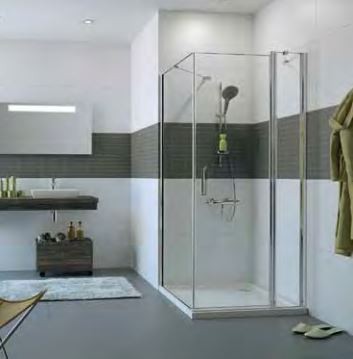 Huppe Classics 2 ścianka boczna do drzwi skrzydłowych 70cm wys.190 srebrny połysk przeźroczyste C23601.069.321