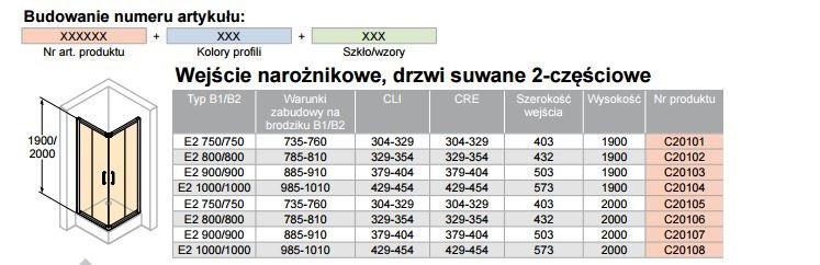 Huppe Classics 2 kabina kwadratowa 100x100 drzwi suwane 2-cz. wys. 200 cm srebrny połysk przeźroczyste C20108.069.321