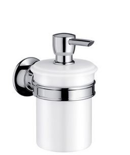 Axor Montreux pojemnik na mydło w płynie z porcelany nikiel szczotkowany 42019820