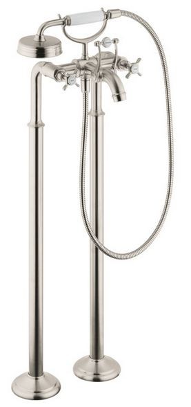 Axor Montreux bateria wannowa podłogowa nikiel szczotkowany 16547820