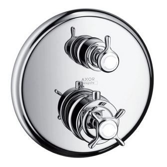 Axor Montreux bateria podtynkowa termostatyczna z zaworem odcinającym nikiel szczotkowany 16800820
