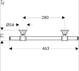 Axor Montreux uchwyt na ręcznik nikiel szczotkowany 42030820