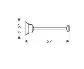 Axor Montreux uchwyt na zapasowy papier toaletowy nikiel szczotkowany 42028820