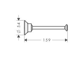 Axor Montreux uchwyt na zapasowy papier toaletowy chrom 42028000