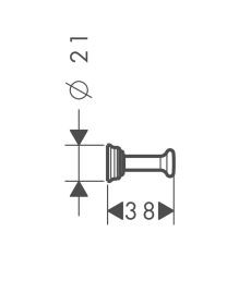Axor Montreux haczyk pojedynczy chrom 42137000