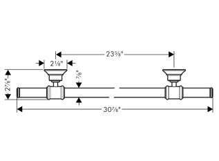 Axor Montreux wieszak na ręcznik chrom 78 cm 42060000