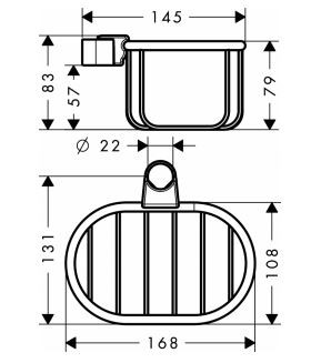 Axor Montreux koszyczek na mydło chrom 42066000
