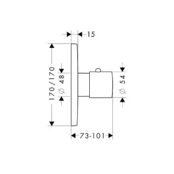 Axor Citterio M bateria termostatyczna podtynkowa High Flow chrom 34716000