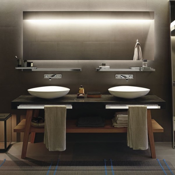 Axor Massaud umywalka stawiana na blat 57 cm konglomerat biały 42305000