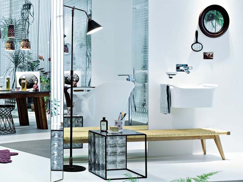 Axor Urquiola umywalka wisząca misa 625 mm konglomerat biały 11302000