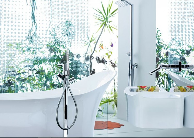 Axor Urquiola umywalka nablatowa misa 625 mm konglomerat biały 11300000