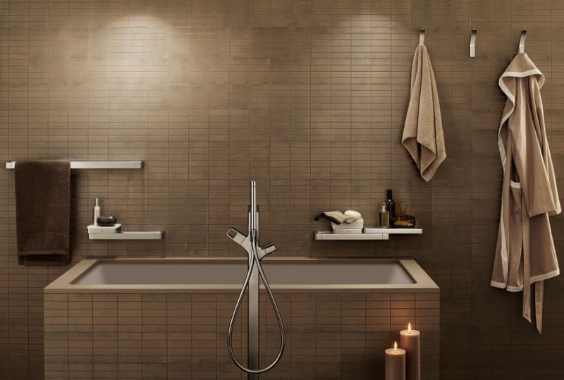 Axor Urquiola bateria wannowa podłogowa termostatyczna chrom 11422000