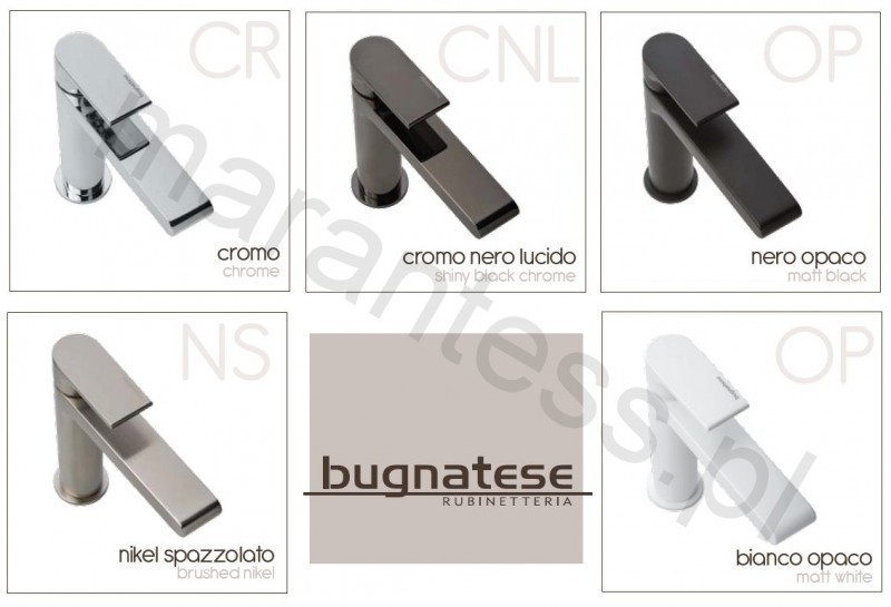 Bugnatese Simple bateria umywalkowa nikiel szczotkowany 6613SNS
