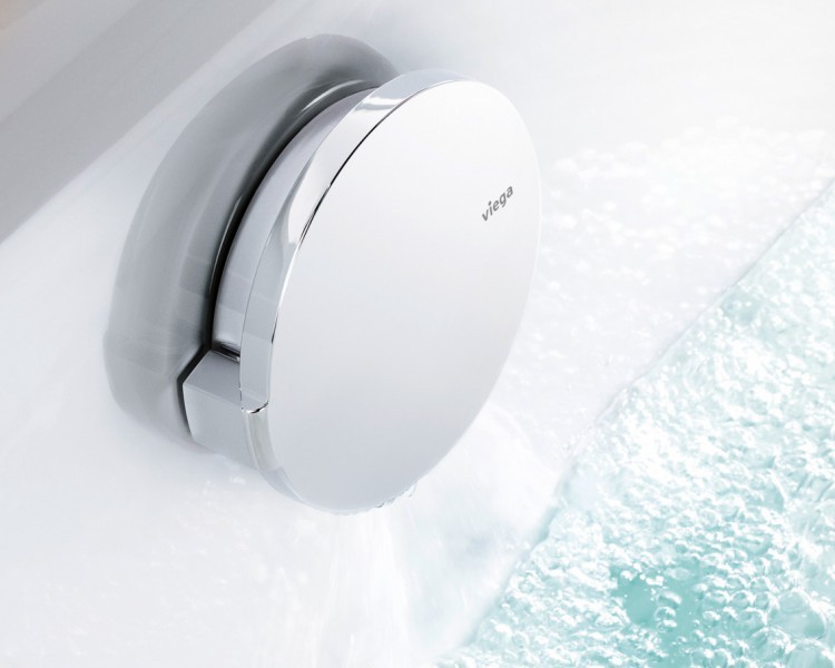 Viega Simplex Trio M5 syfon wannowy z napełnianiem długi 725mm pokrętło chrom połysk 727307