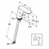 Kludi Balance bateria umywalkowa bezdotykowa elektroniczna biały/chrom 52 200 91