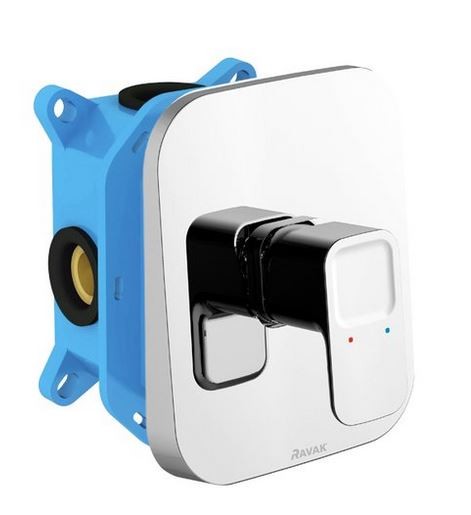 Ravak 10 bateria prysznicowa podtynkowa bez przełącznika do R-box chrom X070071