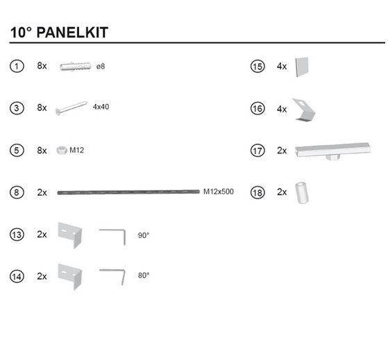 Ravak 10 uniwersalny zestaw montażowy obudowy wanny PANELKIT B28100000N