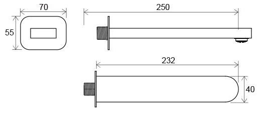 Ravak Chrome wylewka wannowa chrom X07P113