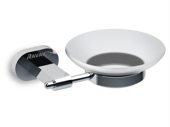 Ravak Chrome mydelniczka szklana naścienna chrom X07P187