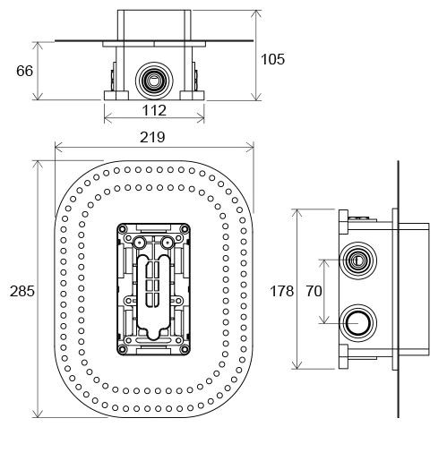 Ravak R-Box Multi zestaw podtynkowy X070074