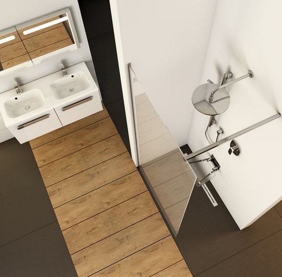 Ravak Walk-in Wall ścianka wolnostojąca 110 cm chrom przeźroczyste Anti-Calc GW9WD0C00Z1