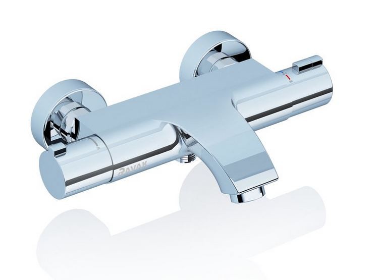 Ravak Termo bateria wannowa termostatyczna natynkowa chrom X070046