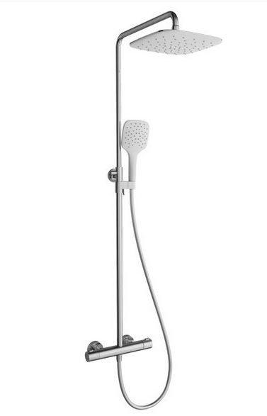 Ravak Termo zestaw prysznicowy Termo 300 z baterią termostatyczną i zestawem prysznicowym biały/chrom X070099