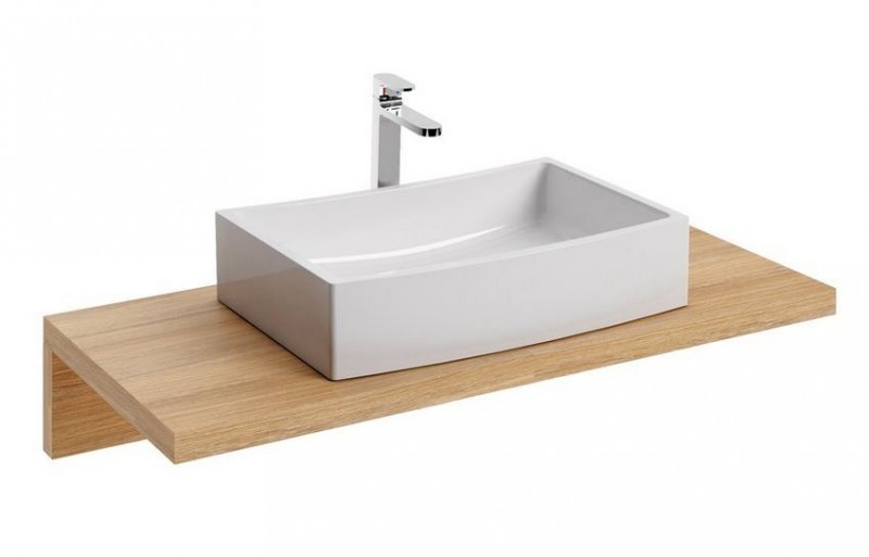 Ravak blat umywalkowy L 100x55 cm biały X000000831