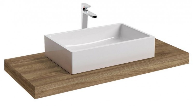 Ravak blat umywalkowy l 100x55 cm orzech X000000846