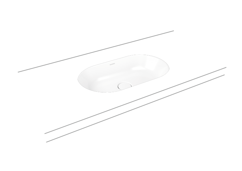 Kaldewei Centro umywalka podblatowa bez przelewu 61x38 cm 3059 903206003001