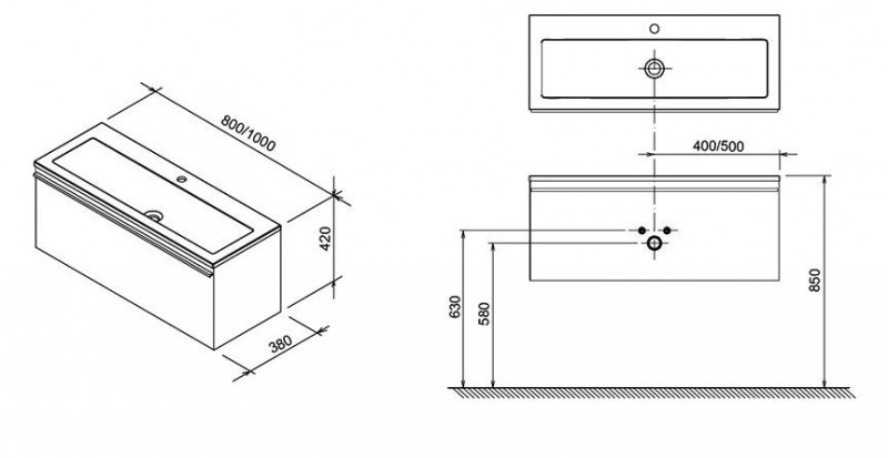 Ravak Clear SD szafka podumywalkowa 80x38 cm biały/biały X000000757