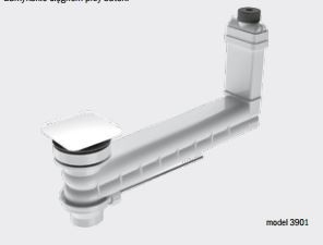 Kaldewei zestaw przelewowo-odpływowy 3901 905400000001