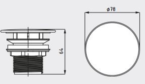 Kaldewei zestaw przelewowo-odpływowy 3904 905800000001