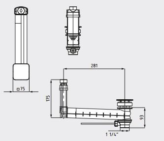 Kaldewei zestaw przelewowo-odpływowy 3901 905400000001