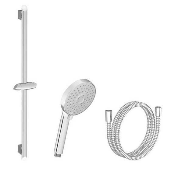 Ravak zestaw prysznicowy z drążkiem Flat M 63 cm chrom X07P177