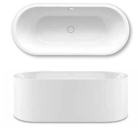 Kaldewei Meisterstuck Centro Duo Oval wanna wolnostojąca 170x75 stal emaliowana biały 1127 200140413001