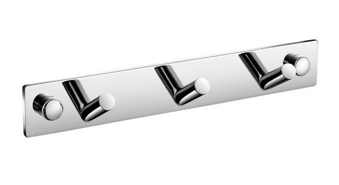 Stella Akcesoria listwa 3 haczyki skośne chrom połysk 18073