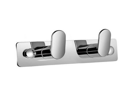 Stella Akcesoria listwa 2 haczyki fasolki chrom połysk 18052