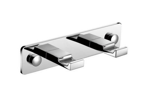 Stella Akcesoria listwa 2 haczyki płaskie chrom połysk 18062