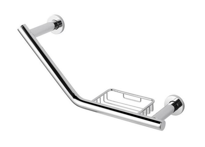 Stella uchwyt łazienkowy kątowy z koszykiem chrom 19032