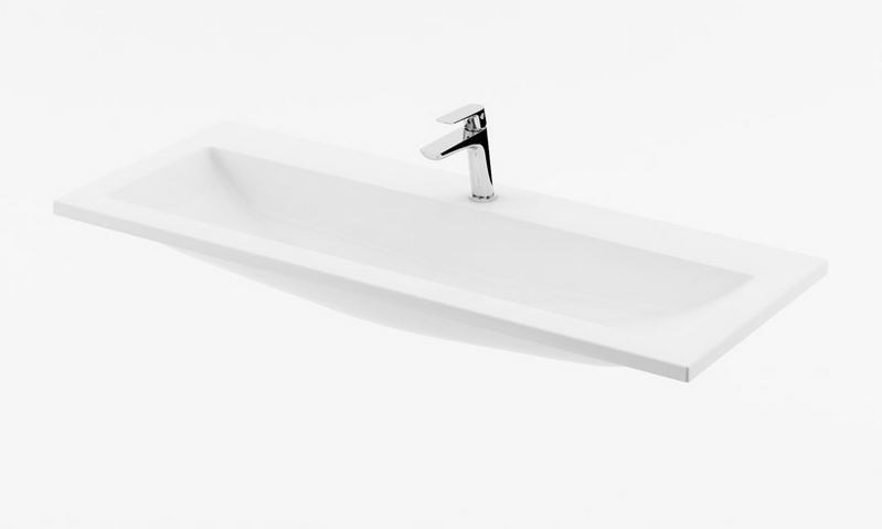 Ravak Clear umywalka meblowa 80x38 cm bez przelewu  z otworem biała XJJ01180000