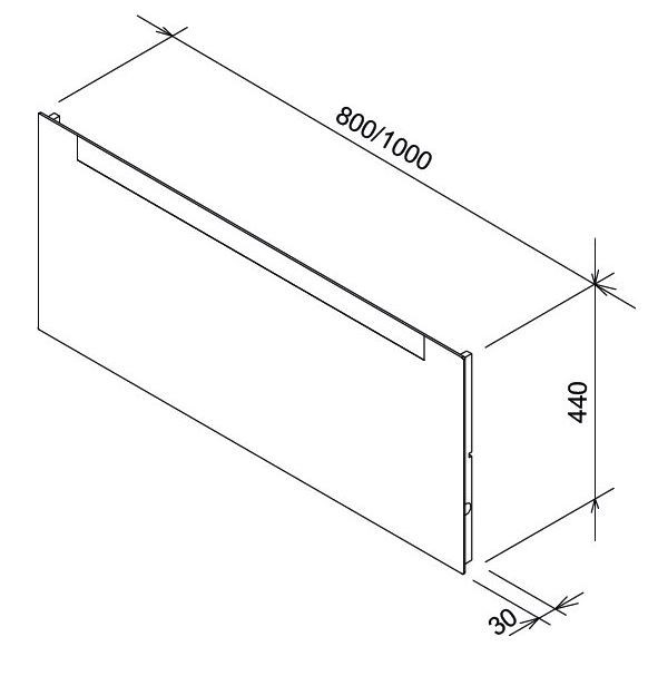 Ravak Clear lustro z oświetleniem 100x44 cm X000000766